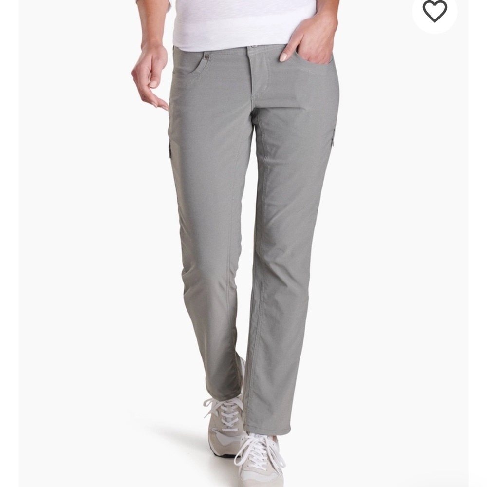 Kuhl Women's Straight-Leg Pants in Light Gray